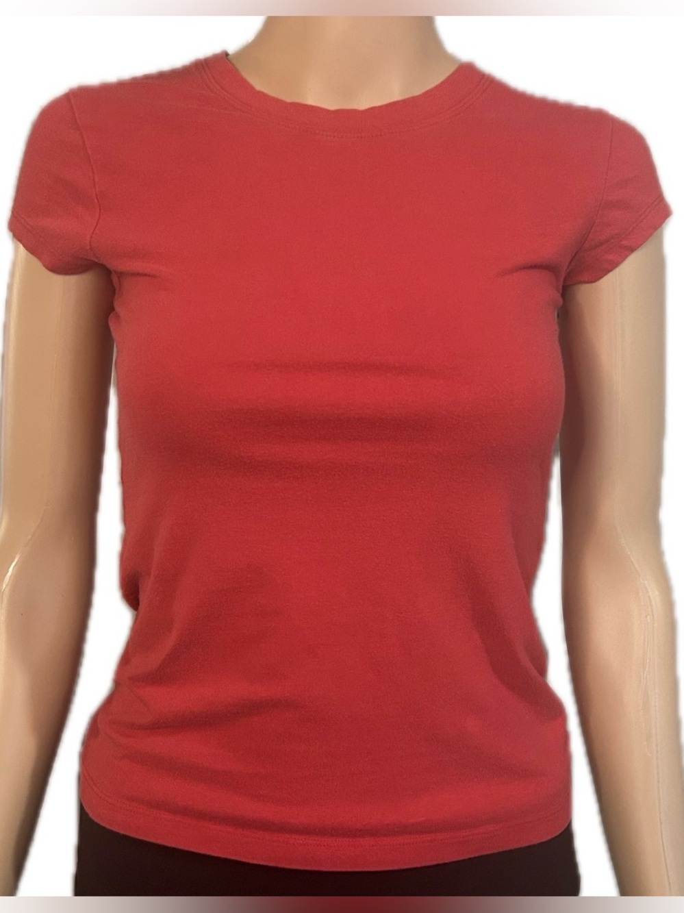 Classic Red Crewneck T-Shirt - Women